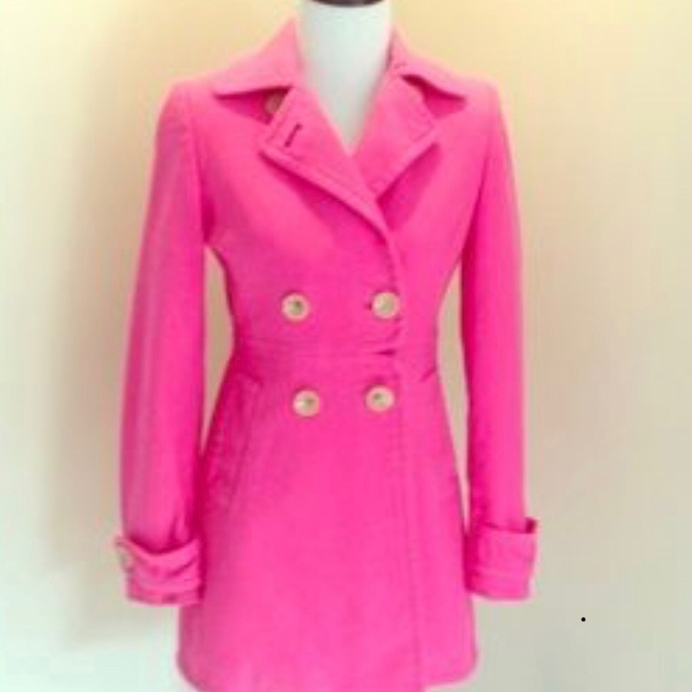 Hot pink Trench coat - Picture 1 of 1